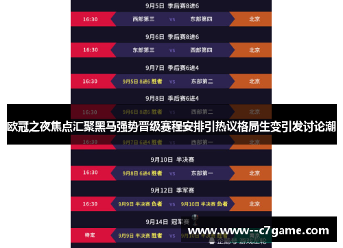 欧冠之夜焦点汇聚黑马强势晋级赛程安排引热议格局生变引发讨论潮